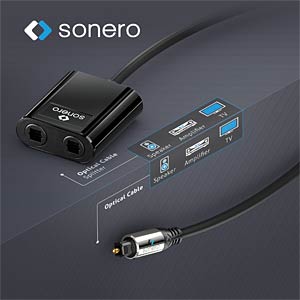 Splitter Optique Numérique 1x2 SPDIF Toslink - Câble Fibre, Neuf, Générique