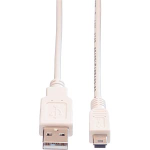 InLine USB 2.0 Mini-Kabel, 0,3 M – USB-A Auf Mini-B (5-polig), Schwarz Mit Vergoldeten Kontakten
