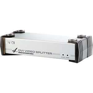 分配器・切替器 ATEN VS164 4-Port DVI Video Splitter 4-Port DVI/Audio Splitter - VS164, ATEN Video Splitters