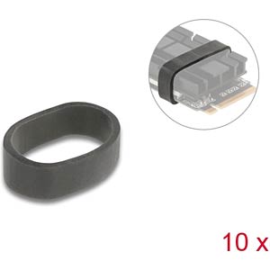 DELOCK 18409 - Gummiring zur Befestigung für M.2 SSD und Kühlkörper 10 Stück