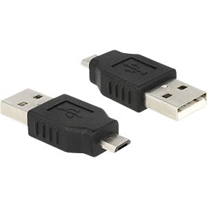 DELOCK 65036 - USB micro B Stecker auf USB 2.0 A Stecker