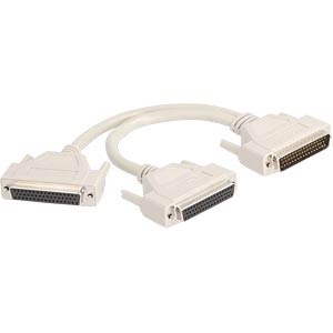 DELOCK D-SUB Adapter, 50 Pin Stecker > 2x 50 Pin Buchse | Sub-D Kabel ...