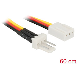 DELOCK 85752 - Kabel Power Molex 3 Pin Verlängerung St / Bu 60 cm