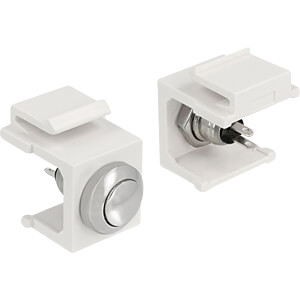 Push Button Keystone Module DELOCK Keystone Push-button white | Keystone modules at very favourable ...