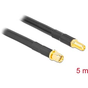 DELOCK 90460 - SMA Stecker zu SMA Buchse LMR/CFD300 5 m