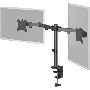 GOOBAY 58529: Desk mount 2 monitors, 17