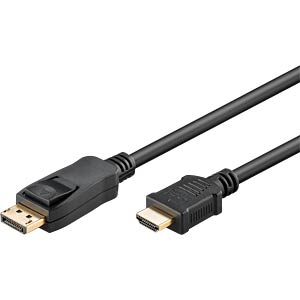 GOOBAY 64836: DP 1.2 auf HDMI 1.4 A Stecker, 4K@30Hz, 2 m bei 