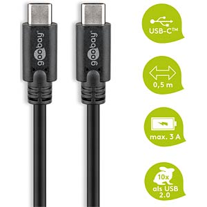 GOOBAY 67975: USB 3.0 Cable, Type-C Connector > Type-C Connector, 0.5 M ...