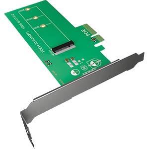 ICY IB-PCI208 - PCIe x4 > 1x M.2 Key M / Key B+M