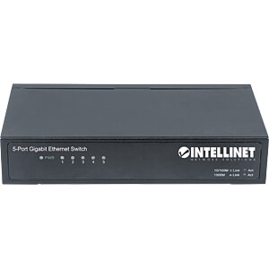 530378 Intellinet 5-Port Gigabit 10/100/1000 Mbps Ethernet Desktop Switch