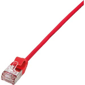 LOGILINK Patch cable, Cat.6a, U/FTP, red, 1.5 m | Patch