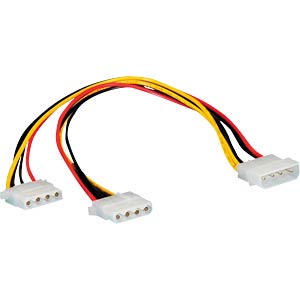 ROLINE 11031005 - 4 Pin HDD Buchse > 2x 4 Pin HDD Stecker ROLINE 11031005 - 4 Pin HDD Buchse > 2x 4 Pin HDD Stecker