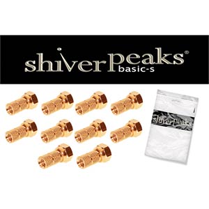 SHVP 85006-10AG - F-Stecker; 6,0 vergoldet