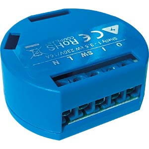 SHELLY PLUS 1: Shelly Plus 1 Wi-Fi WLAN switching actuator 16 A at reichelt  elektronik