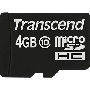 TS4GUSDC10 - MicroSDHC-Speicherkarte 4GB