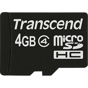 TS4GUSDC4 - MicroSDHC-Speicherkarte 4GB