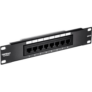 8-Port Cat. 6 Unshielded Patch Panel - TRENDnet TC-P08C6