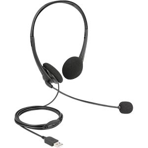 DELOCK 27179 - USB-Stereo-Headset mit Lautstärkeregler