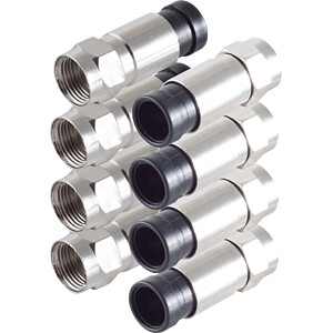 SHVP BS15-300214 - 4x F-Kompressionstecker für Kabel 7mm