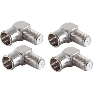 SHVP BS15-300514 - 5x F-Quick Winkel-Adapter F-Stecker auf F-Buchse