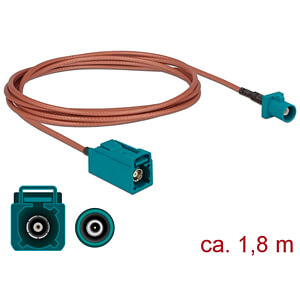 DELOCK 89659 - HF-Kabel FAKRA Z Stecker > FAKRA Z Buchse 1,8 m
