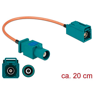 DELOCK 89660 - HF-Kabel FAKRA Z Stecker > FAKRA Z Buchse 20 cm