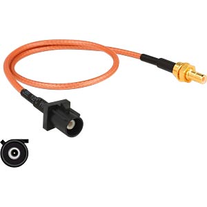 DELOCK 89676 - HF-Kabel FAKRA A Stecker > SMB Stecker 30 cm