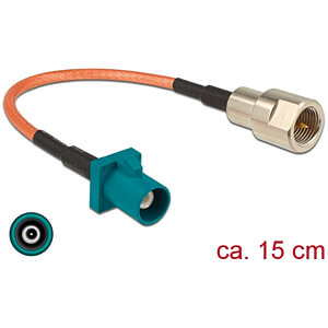 DELOCK 89834 - HF-Kabel FAKRA Z Stecker > FME Stecker 15 cm