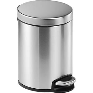 DURABLE 340023 - Treteimer Edelstahl rund 5 Liter