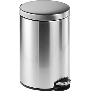 DURABLE 340123 - Treteimer Edelstahl rund 12 Liter