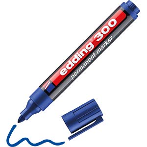 EDDING 300BL - Permanent Marker / blau / 1,5-3,0mm EDDING 300BL - Permanent Marker / blau / 1,5-3,0mm