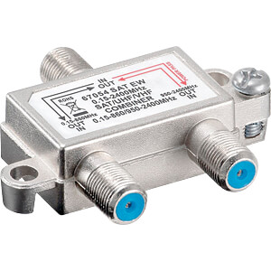 GOOBAY 67054 - SAT-TV-Einschleuseweiche (Combiner)