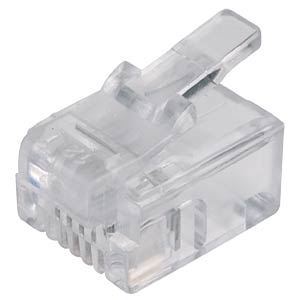 MP 4-4R - Modular Stecker RJ10 für Rundkabel MP 4-4R - Modular Stecker RJ10 für Rundkabel