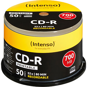 CD 8050 INT-P - Intenso CD-R 700MB/80min CD 8050 INT-P - Intenso CD-R 700MB/80min