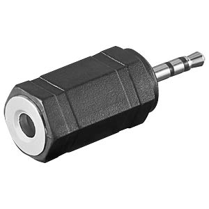 NTA 228 - 2,5 mm Stereo Klinken Stecker auf 3,5 mm Stereo Klinken Buchse