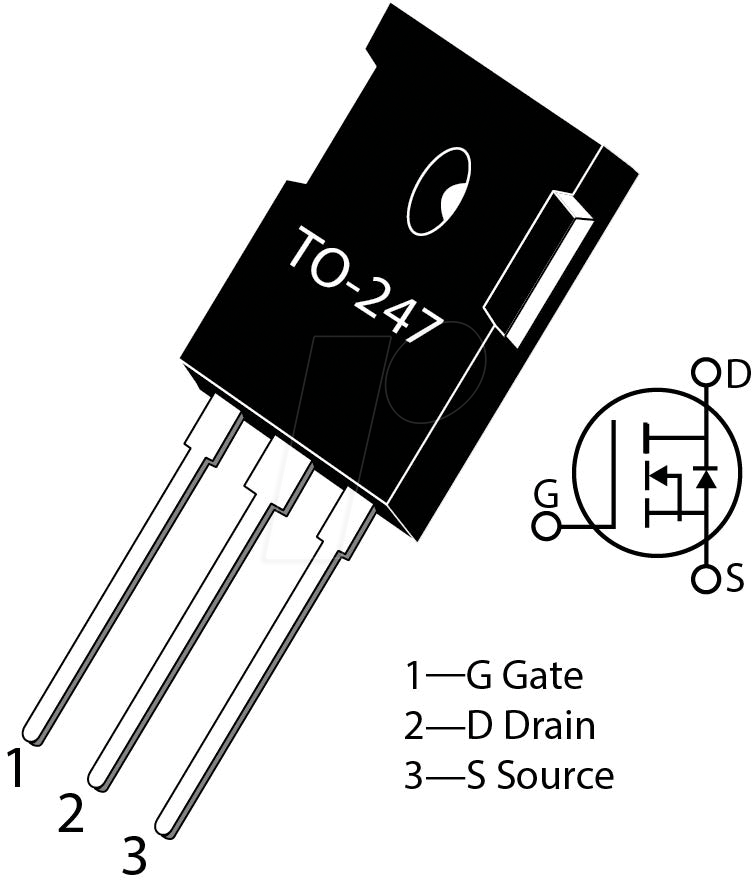 MSC750SMA170B - SiC-MOSFET N-Ch 1700V 7A 0,750R, TO-247