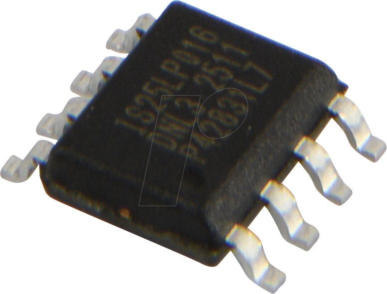 25LP016D-JNLA3 - SPI NOR Flash, 2 MB, 16 Mbit,133 MHz, 2,3..3,6 V, SOIC-8N