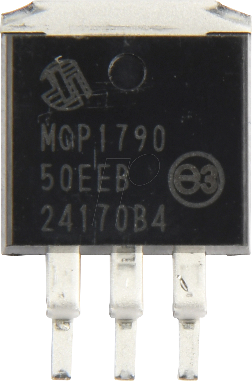 MCP17905002EEB - LDO, Uout 5V, Uin 6..30V, 0,07A, DDPAK-3