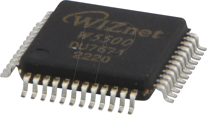 WIZ W5500 - Ethernet-ICs 3in1 Enet Controller TCP/IP +MAC+PHY