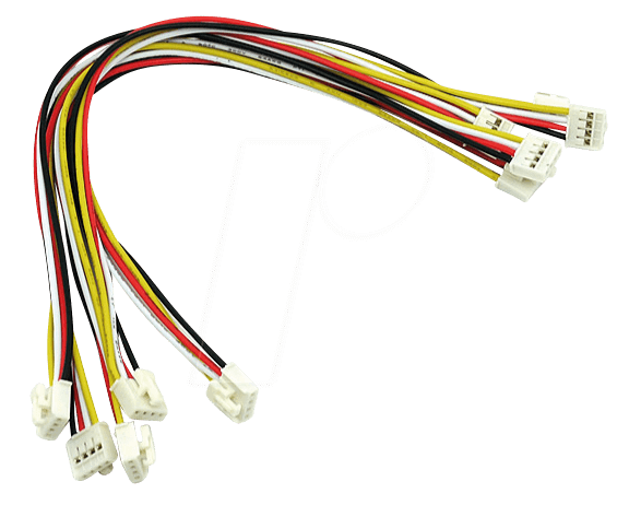 Arduino - Grove Universal Cable, 4-Pin, 20cm, buckled (5er Bag)