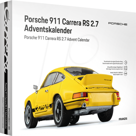 4019631672735 - ADV 67273-5 - Adventskalender - Porsche 911 Carrera RS DE ENG Hellgelb 4019631672735 - ADV 67273-5 - Adventskalender - Porsche 911 Carrera RS DE ENG Hellgelb