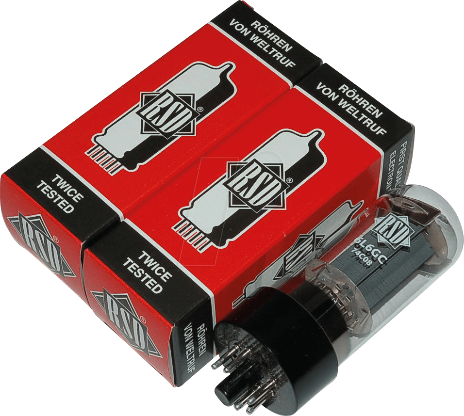 TUBE 6L6GC X2 Electron tube, power tube, Octal, 8pin, matched Pair at