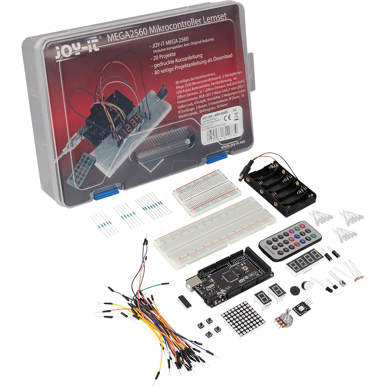 ARD MEGA2560 KIT: Set completo per Arduino - Mega 2560 R3 inclusi
