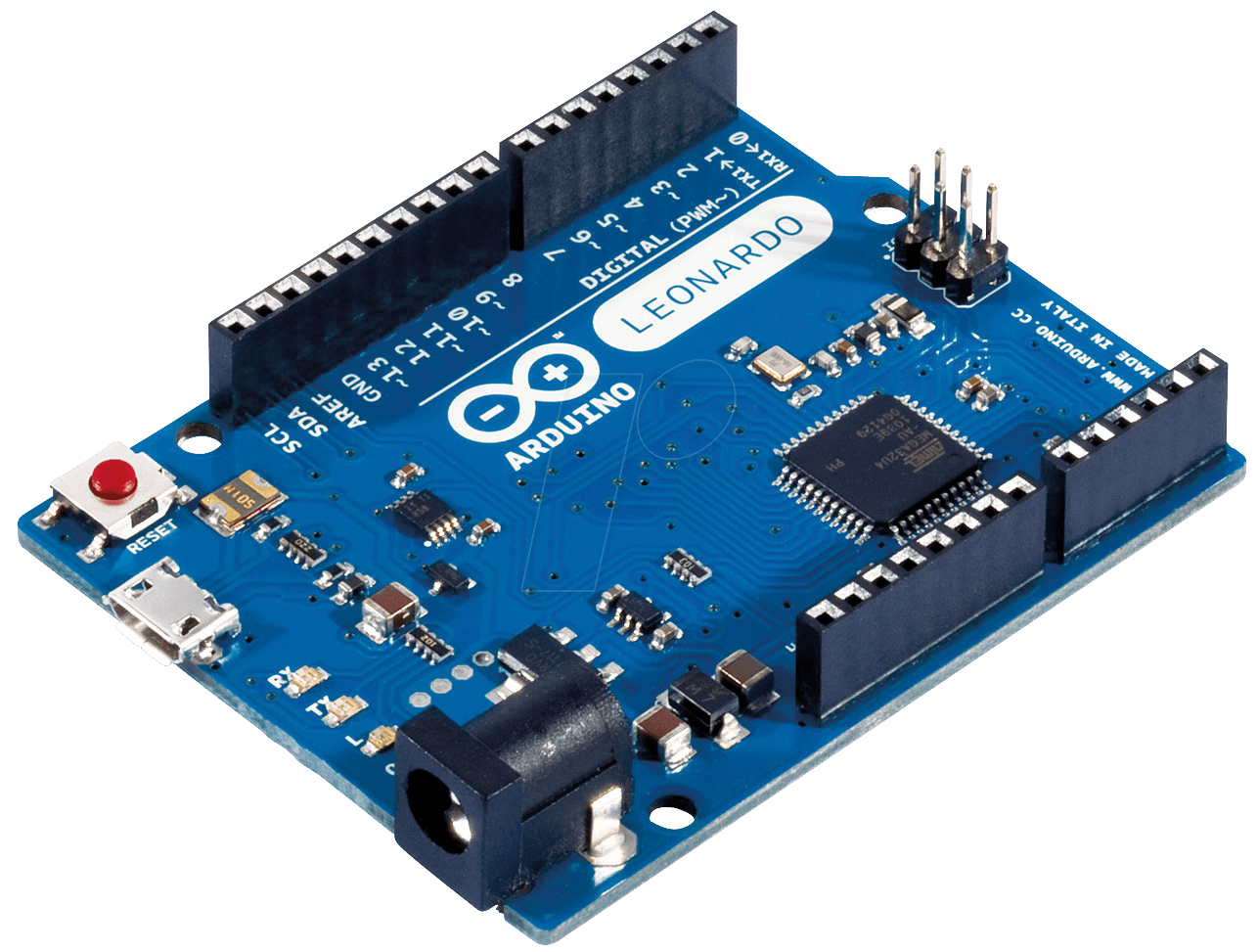 ARDUINO LEONARDO: Arduino Leonardo, ATmega32U4, USB at reichelt