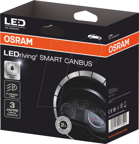 OSRAM LEDriving Smart Canbus, LEDSC02-1, Bypasses the Lamp Failure