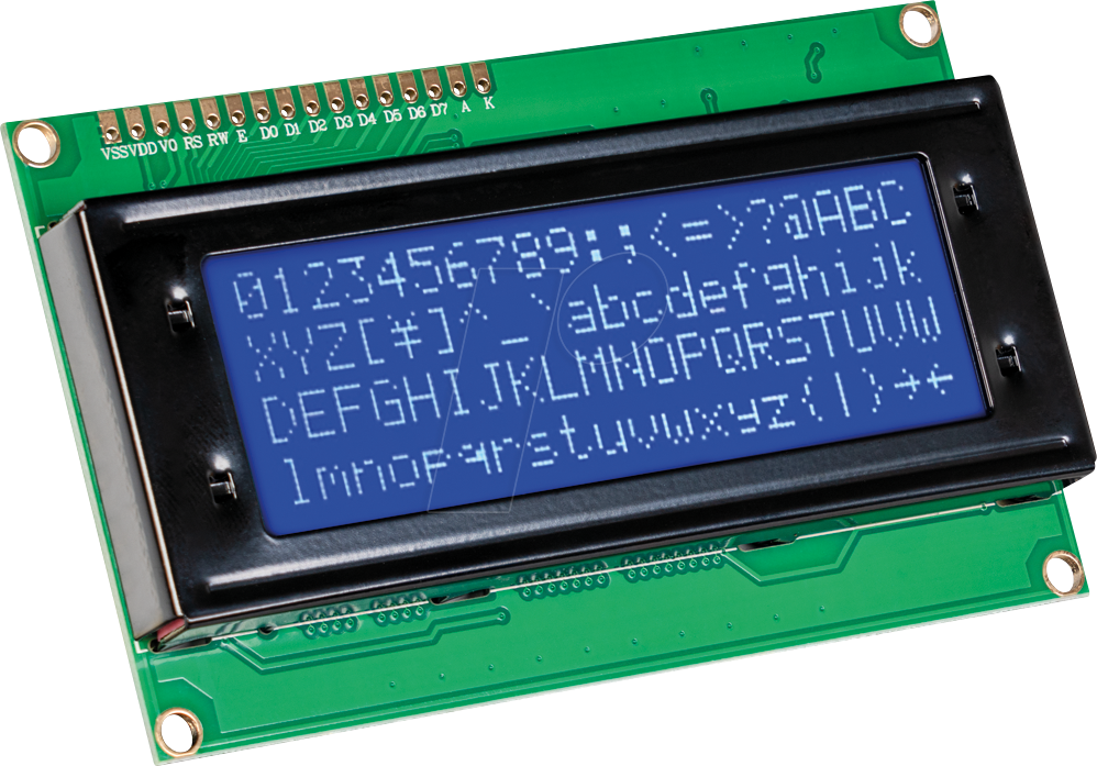 4250236828411 - DEBO LCD 20X4 2 - Entwicklerboards - Display LCD 20x4 HD44780 blau 16-Pin