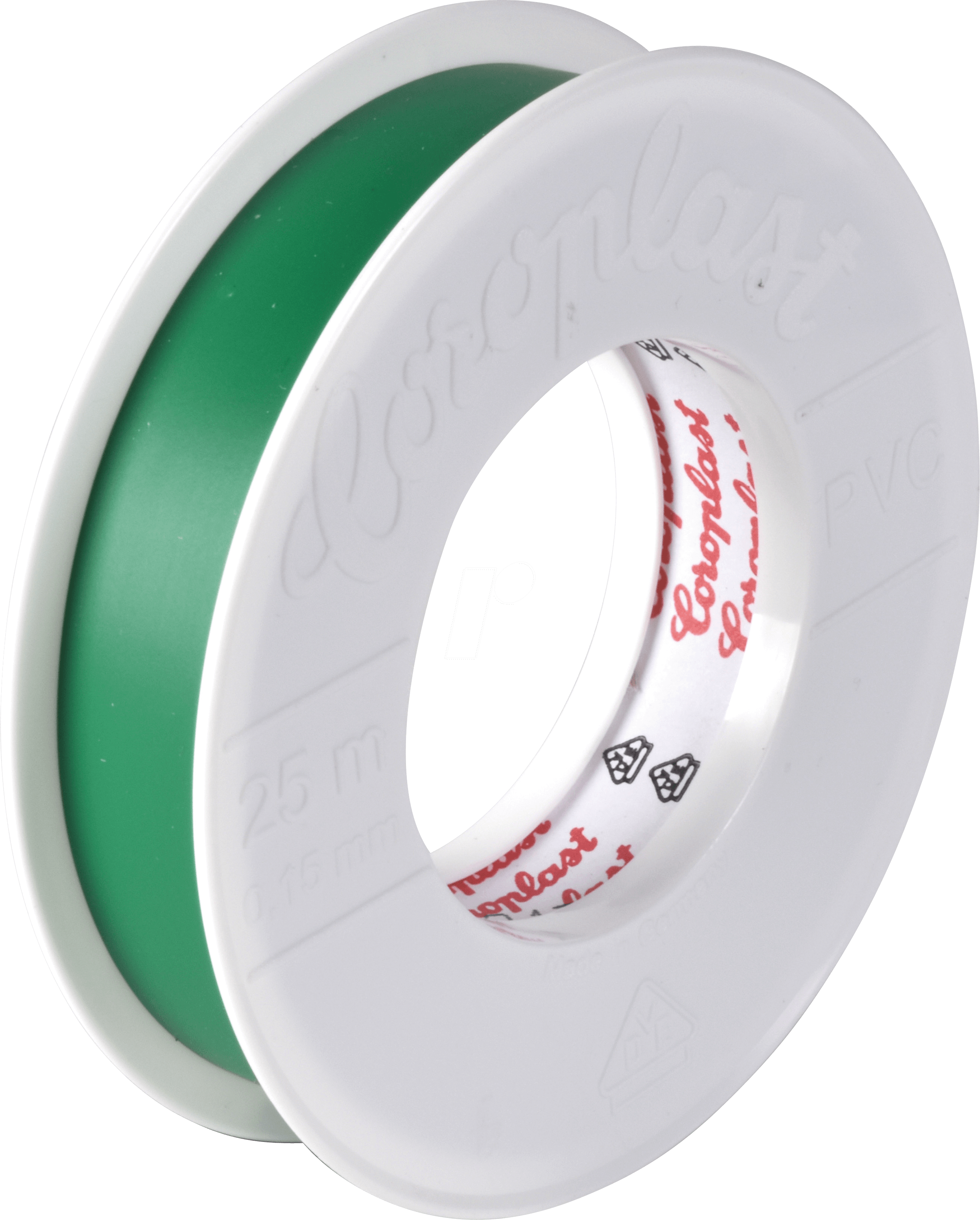 CORO 1801 - VDE Elektroisolierband, 25 m, 15 mm, grün