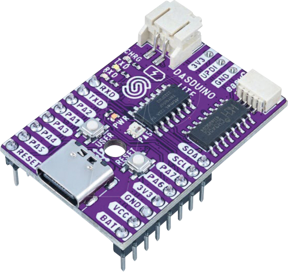 DASDUINO LITE MH - Dasduino LITE, Arduino IDE, ATtiny1604, USB-C, mit Stiftleiste