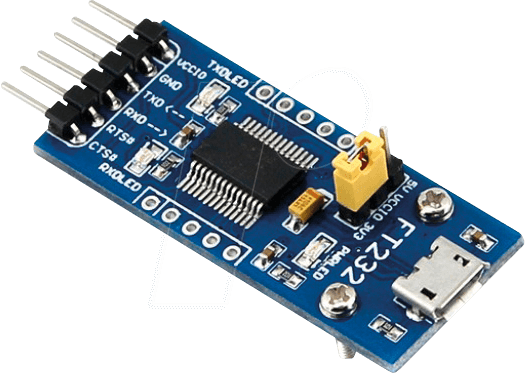 DEBO MUSB2UART 3 - Entwicklerboards - microUSB Buchse auf UART, FT232