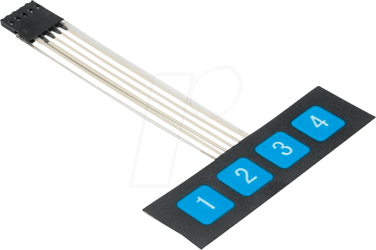 DEBO TAST 1X4 - Entwicklerboards - Folientastatur, 1x 4 Ziffern